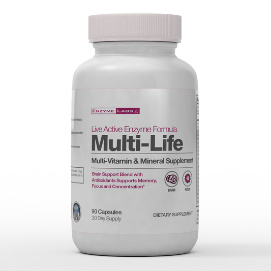 Multi-Life Vitamin and Mineral Supplement with Brain Support 2 Month Supply
